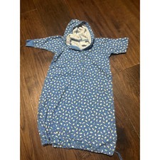 Vintage 90s Hanna Andersson bunting gown cats dogs blue 70