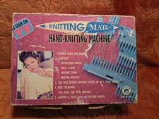 Vintage KNITTING MATE Simply Great Hand-Knitting Machine ~NEW in Open Box