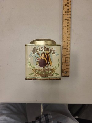 Hershey's Cocoa Tin Vintage Collectible Kitchen Storage Container Decor Metal