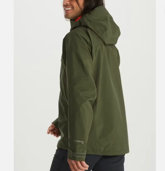 Marmot Gore Tex Pro Large Zip Hooded Shell Jacket, Olive Green NEW image 5