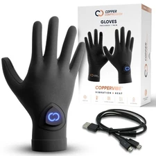 CopperVibe Vibration & Heat Gloves - Heated Hand Massage