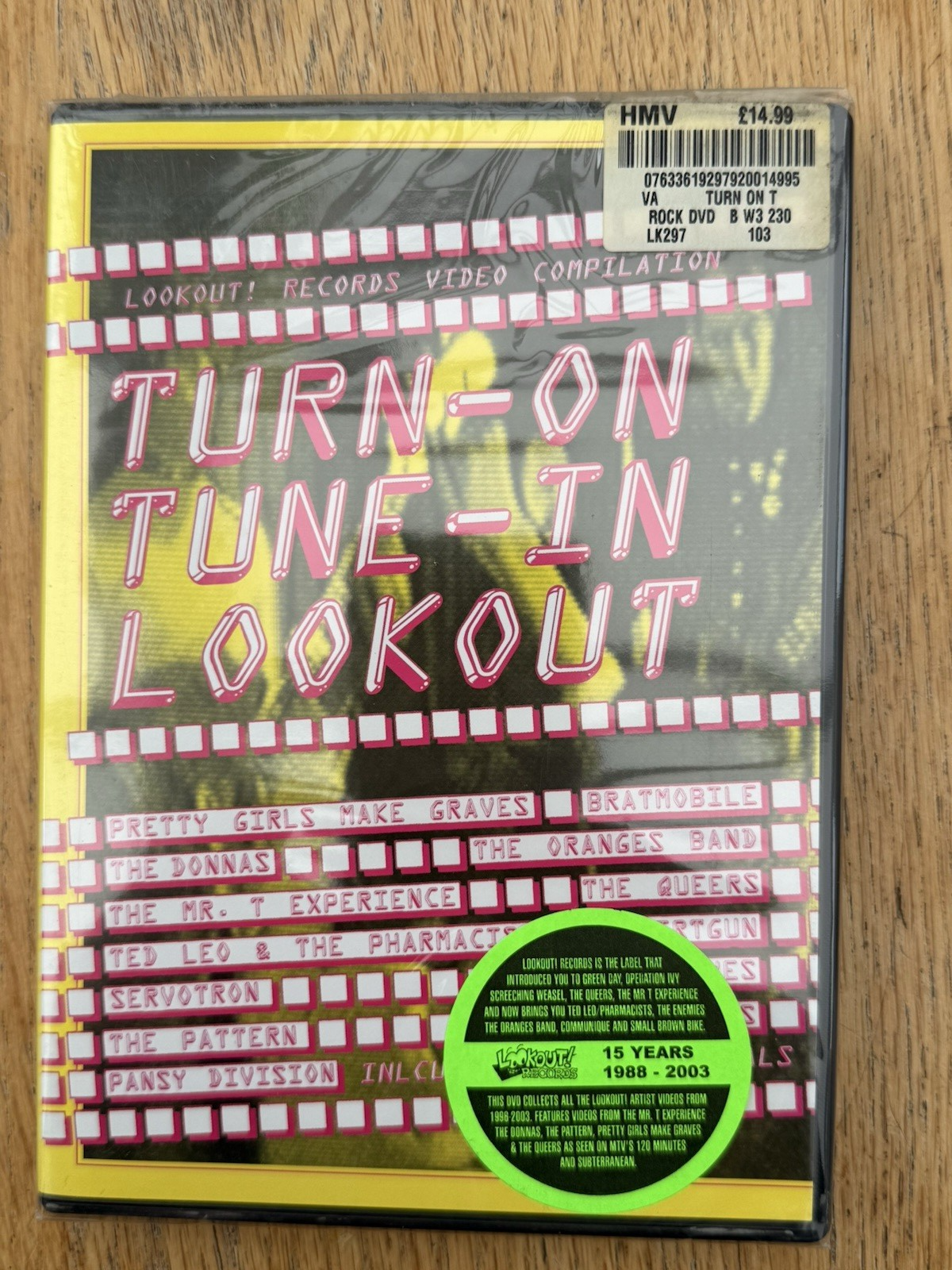Turn On Tune In Lookout DVD Lookout Records Compilation DVD New & Sealed
