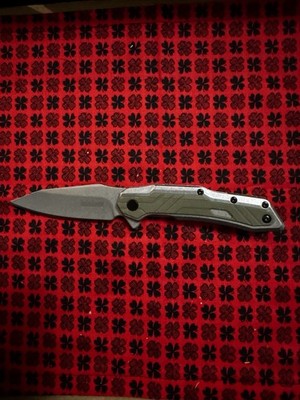 Kershaw Salvage Assisted Open Pocket Knife 8Cr13MoV 1369 OD GFN Folder 6 3/4'' OA