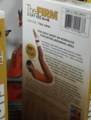 The Firm: Firm Parts- 5 Day Abs & Tough Tape 2- VHS Tapes 2001 New Sealed - Picture 6 of 9