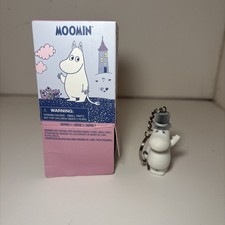 OPEN BOX MOOMIN FLOCKED KEYCHAIN BLIND BOX SERIES 1 MOOMINPAPA CUTE BAG CHARM