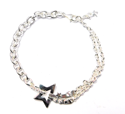Authentic Pandora Bracelet, Shooting Star Double Chain #592409C01