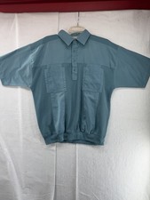 Vintage Classics by Palmland Banded Bottom Polo Shirt Men s Large Blue