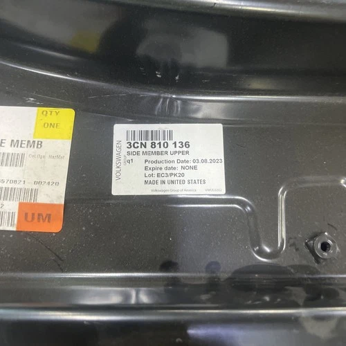 Genuine Volkswagen Upper Rail 3CN-810-136