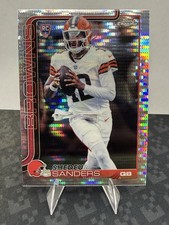 2025 Topps Chrome Football NFL Shedeur Sanders Pulsar Refractor #315 Browns RC