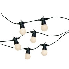 LED 20 Large Globe Festoon String - White - S9399