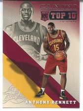 2013-14 Panini TOP 10 Rookie Insert ANTHONY BENNETT Cavaliers Wolves NBA RC