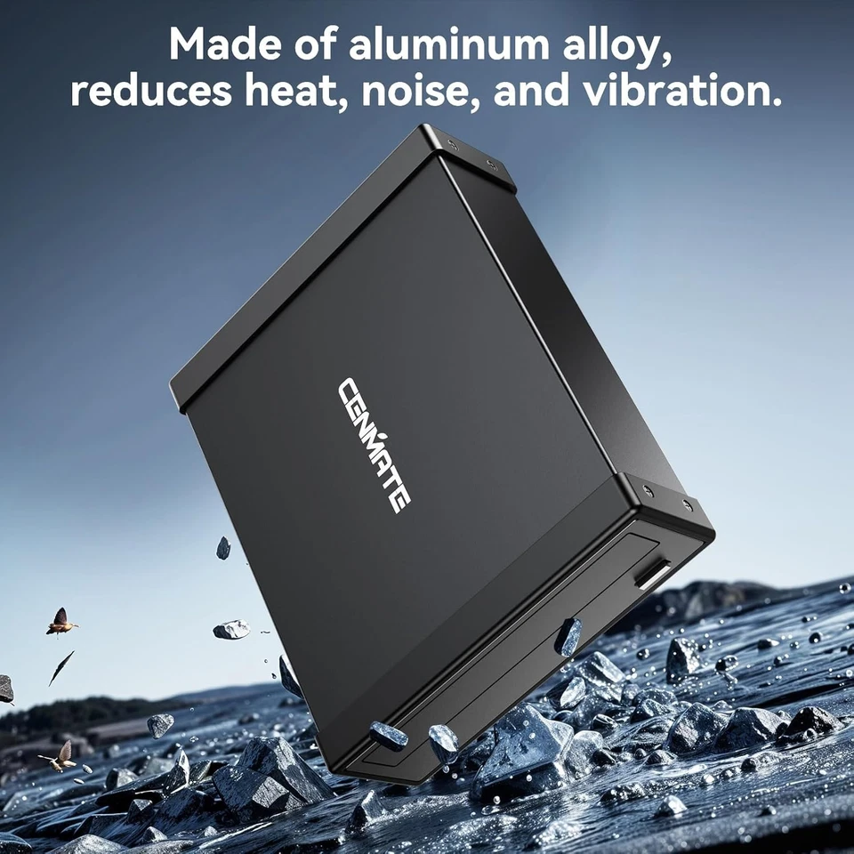 New - Cenmate 5.25" Blu-Ray/CD/DVD SATA Drive Enclosure with USB A/C 3.0 - Image 2 of 4