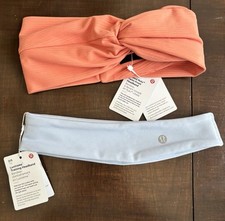 2 NWT NEW LULULEMON RIBBED NULU TWIST-FRONT  Luxtreme Training HEADBAND