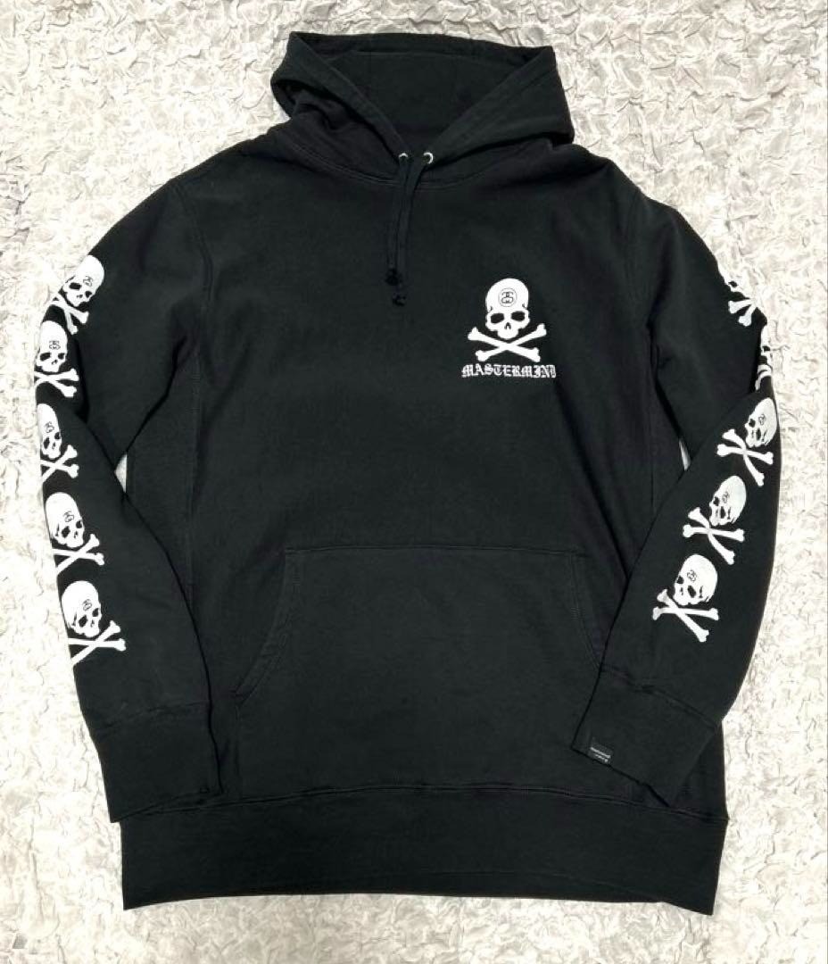 Stussy x Mastermind Japan Exclusive Skull Black Hoodie Size XL