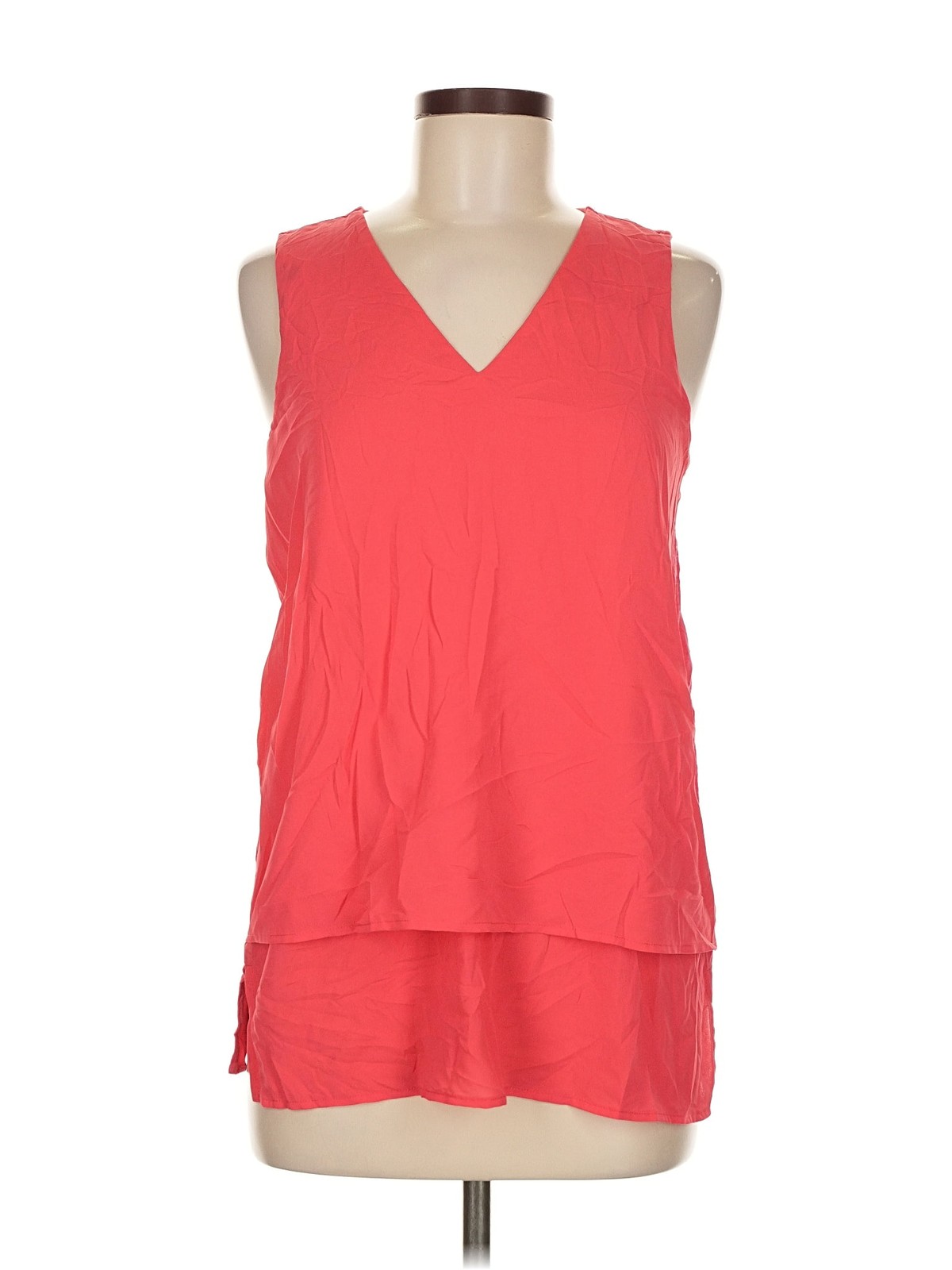 MICHAEL Michael Kors Women Red Sleeveless Blouse M