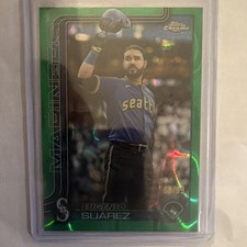 Topps 2025 Chrome Eugenio Suarez Green Lava Refractor #USC125 80/99