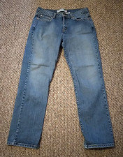 VTG LEVIS 505 Mid Rise Straight Leg Stretch Denim Jeans Womens 33x31 - 10 M Blue