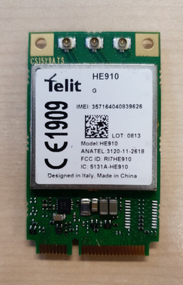 Telit HE910 GSM/UMTS/HSPA Mobilfunkmodul mit SIM-Kartensteckplatz