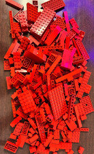 Lego Building Bricks Red 500g 1/2kg Bulk Bundle Various Size Bricks Job Lot 16