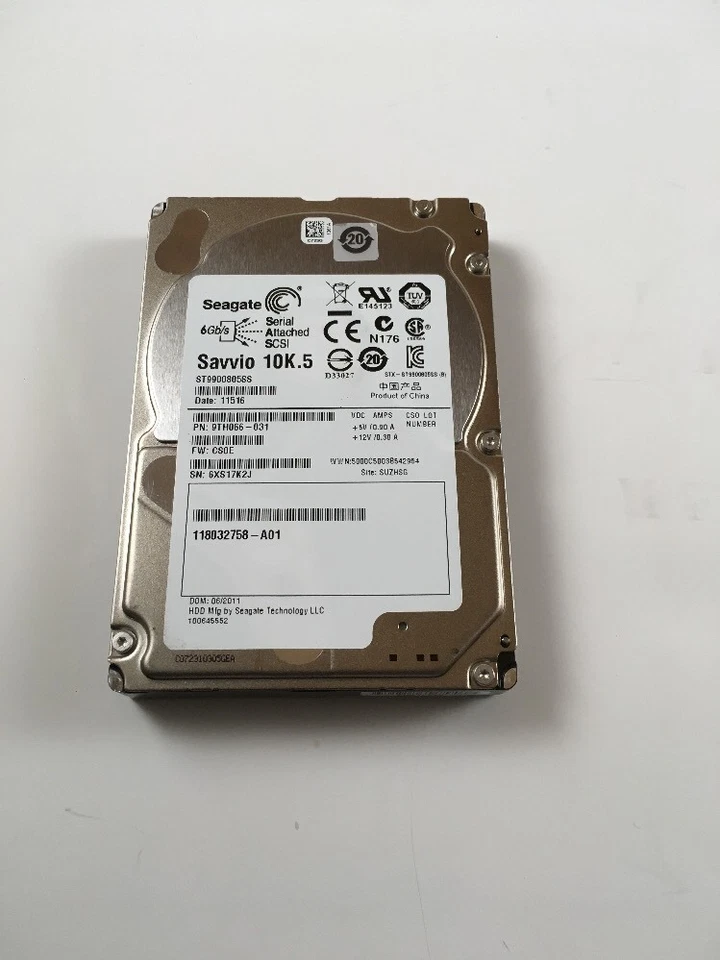Seagate Savvio 10K.5 ST9900805SS 900GB 10K RPM SAS 2.5" 520 BLOCK SIZE - Image 2 of 2