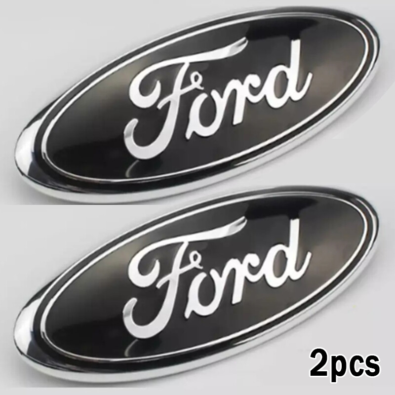 Ford Grill Emblem Blue & Chrome Ford Oval Emblem – 9-Inch Front - Foto 5