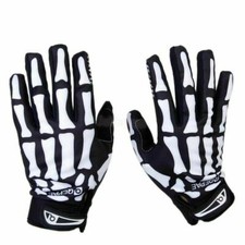 Full Finger Biker Skeleton Bone Gloves Racing Cycling Motorcycle Mechanics Goth