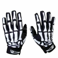 Full Finger Biker Skeleton Bone Gloves Racing Cycling Motorcycle Mechanics Goth 