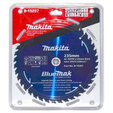Makita BlueMak 235mm 40 Tooth TCT Wood Circular Saw Blade - 25mm Bore