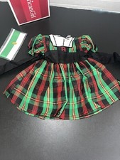 American Girl Addy's Tartan Plaid Dress NIB Christmas