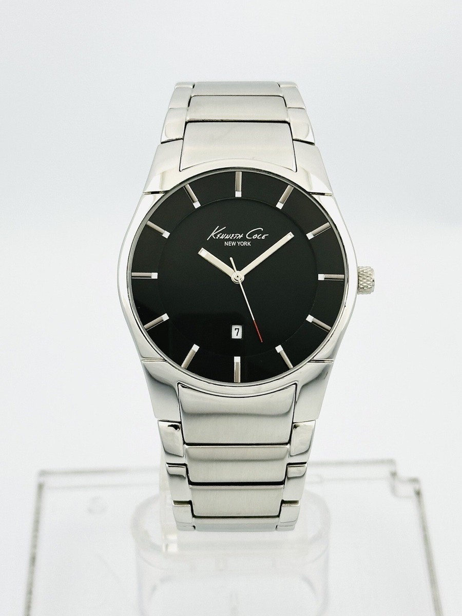 Kenneth Cole KC3868 Men's Stainless Steel Black Dial Dress Watch
