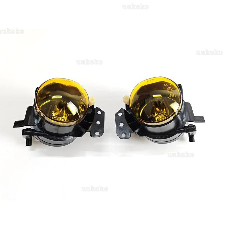 Yellow Front Bumper Fog Light For BMW 3-Series E90 E91 E92 E93 2006-11 M3+Bulbs Foto 3 de 4