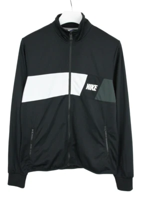 Nike Sweat Homme M Piste Haut Fermeture Éclair Contraste Panneau de Poitrine - Photo 1/4
