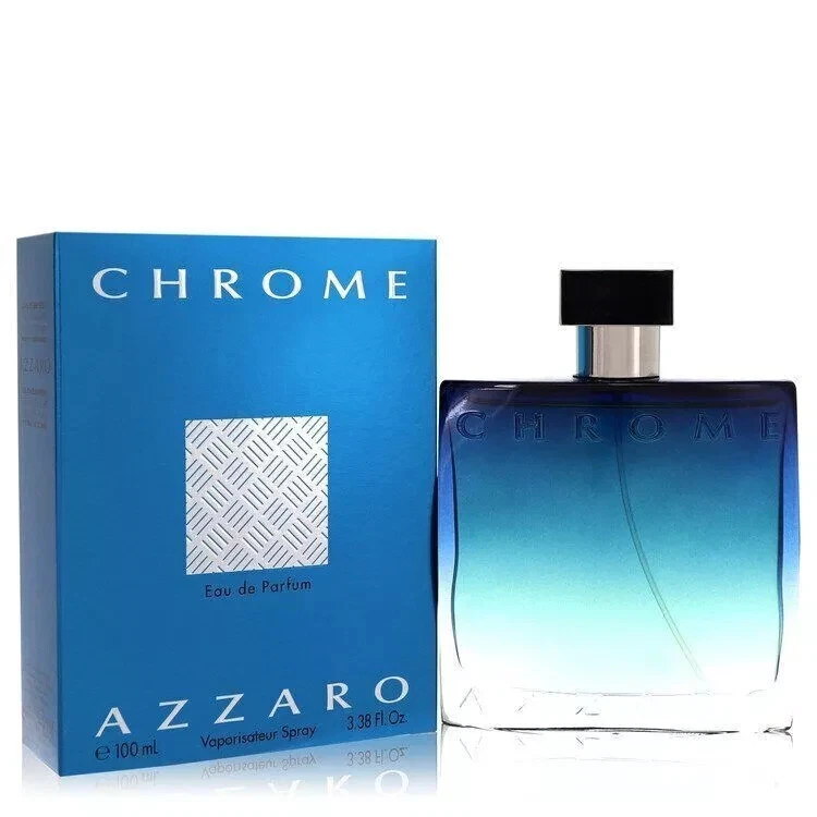 Chrome By Azzaro Eau De Parfum Spray 3.4oz/100ml Para Hombres -NUEVO SELLADO Foto 2 de 2