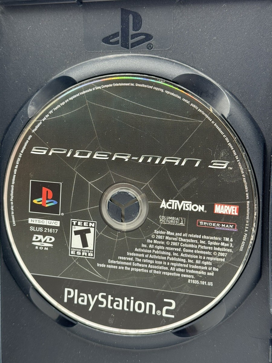 Spider-Man 3 Sony PlayStation 2, 2007 PS2 CIB Complete w/ Manual, UNTESTED AS IS