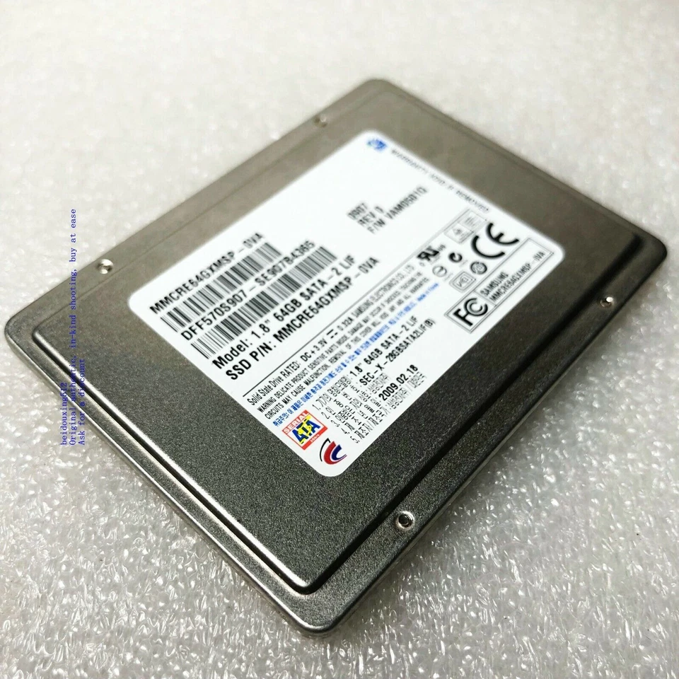 SAMSUNG 1.8'' 64GB SATA-2 LIF SSD hard drive ,Tested to work perfectly - Image 4 of 4