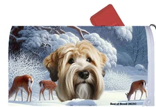 Soft Coated Wheaten Terrier Winter Wonderland Mail Box Cover
