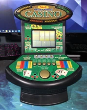 Deluxe 5 in 1 Virtual Casino Mini Arcade Machine 5 casino games - Tested/Works