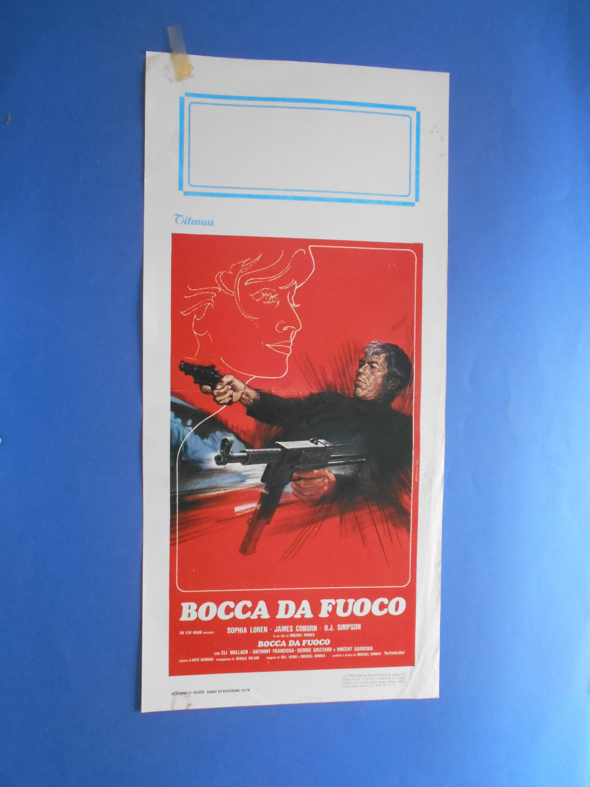 Locandina originale film Bocca da fuoco (1979) - Regia di Michael Winner