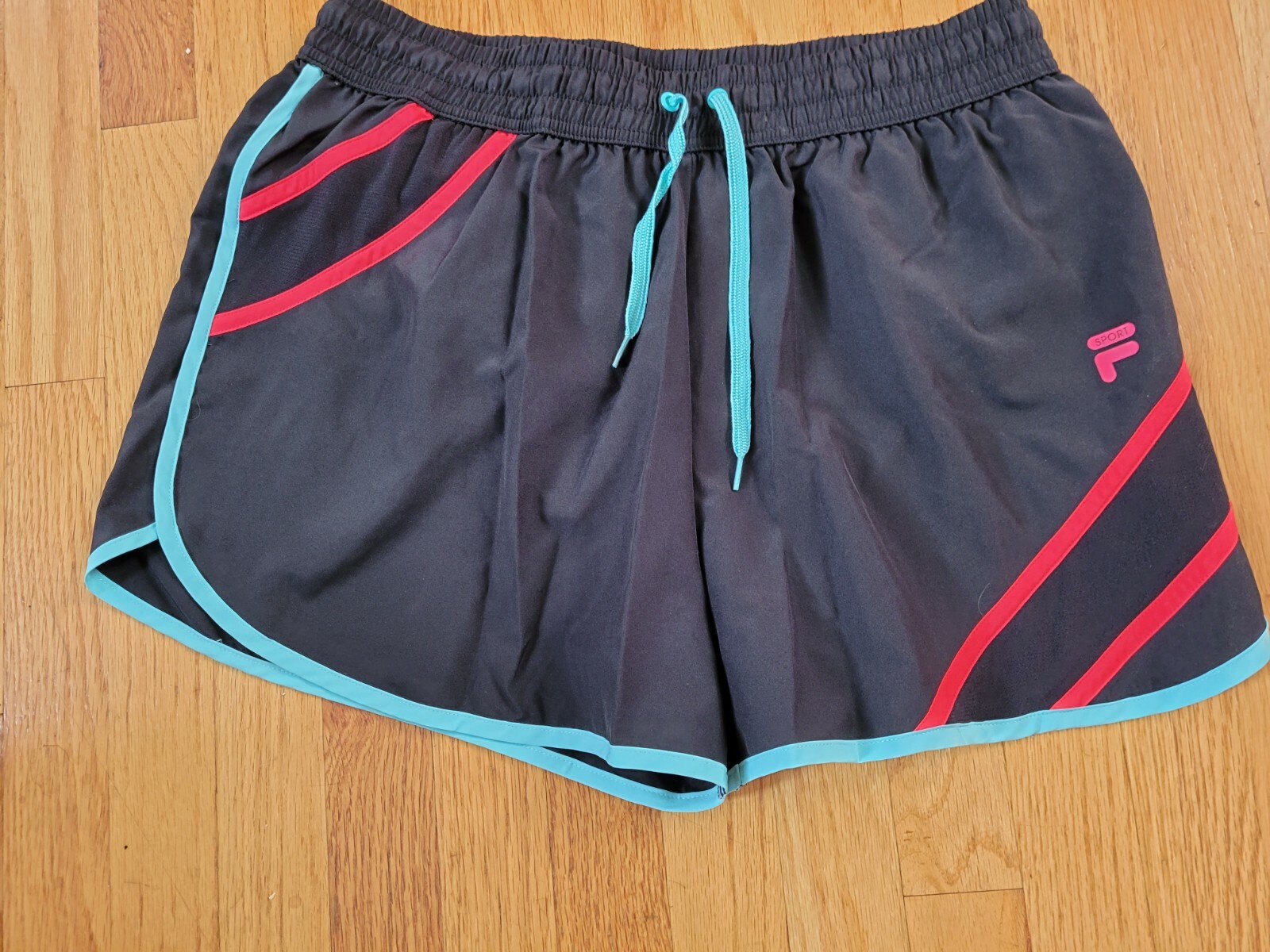 Fila Sport pantaloncino da corsa nero con fodera donna Large