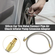 100cm 39" Tire Air Inflator Hose Adapter Extension Hose for Car Quick Connect