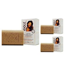 3 PACK IDOLE LIGHTENING EXFOLIANTING SOAP 7 oz / IDOLE JABON EXFOLIANTE 7 oz 
