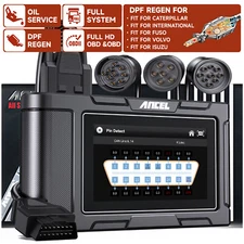 ANCEL Diesel Heavy Duty Truck Diagnostic Scan Tool DPF Reset Force Regen Scanner