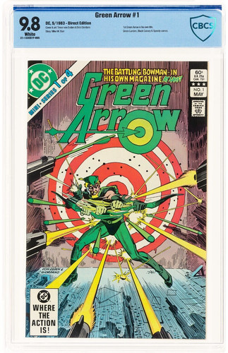 🔥 Green Arrow #1 (DC, 1983) CBCS NM/MT 9.8 White pages Trevor von Eeden Art cgc