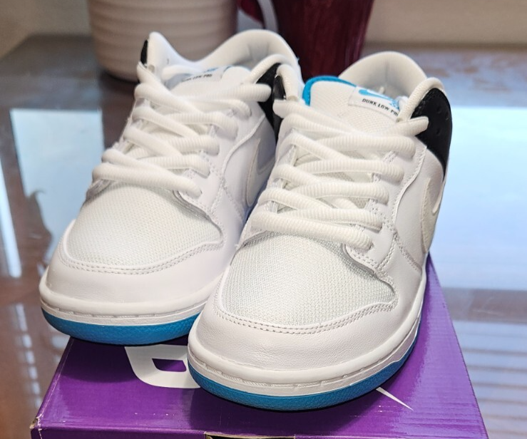 Men's Nike SB Dunk Low Pro White/Neutral Grey-Black | eBay