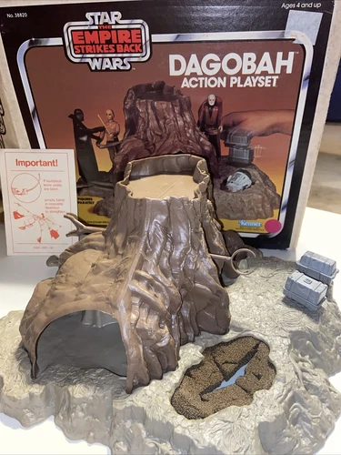 1980 Vintage Kenner Empire Strikes Back Dagobah Action Playset GREAT FOAM & BOX