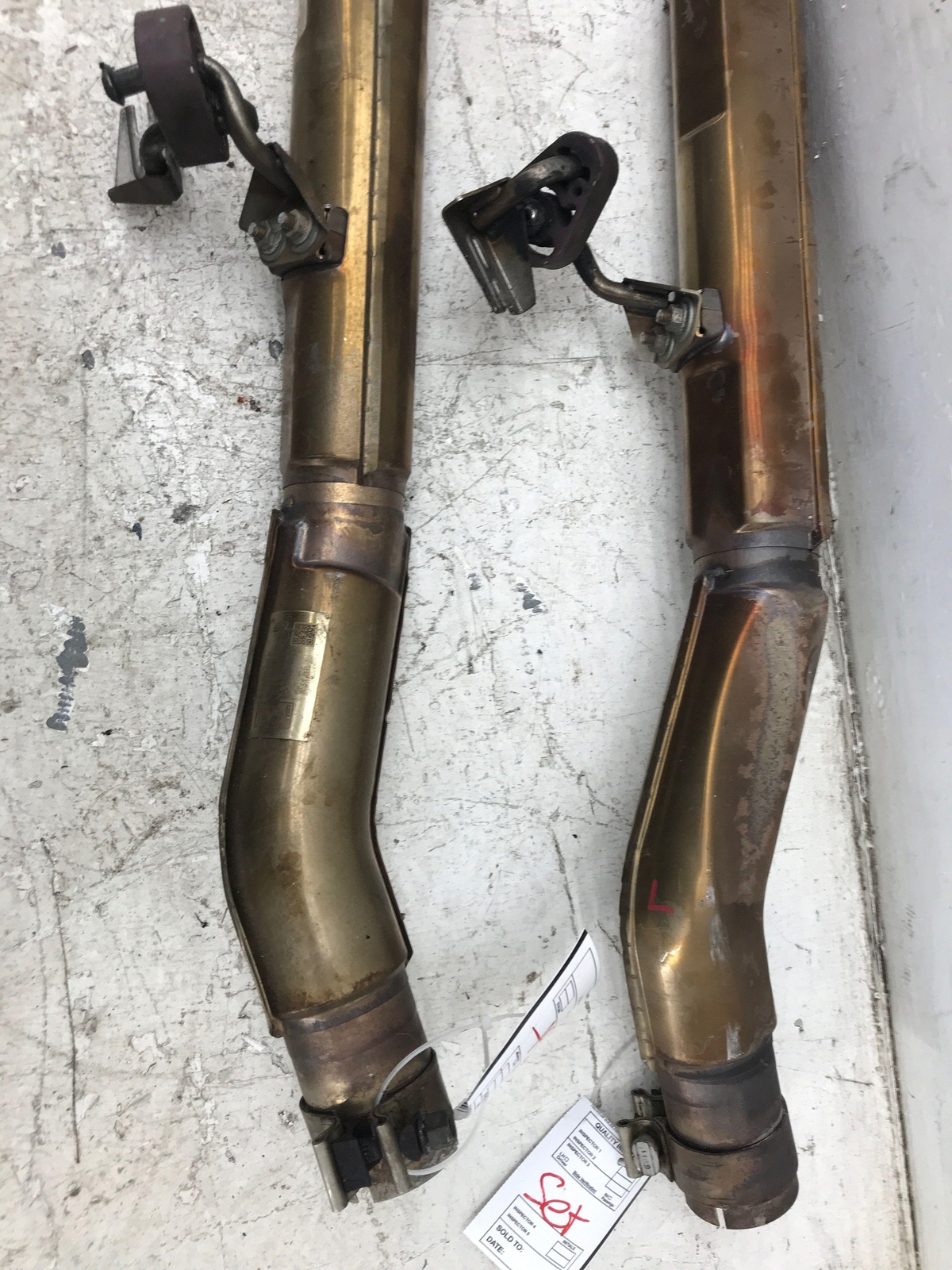 2017-2020 FERRARI GTC4LUSSO 6.3L V12 ENGINE REAR SILENCER EXHAUST PIPE 325601