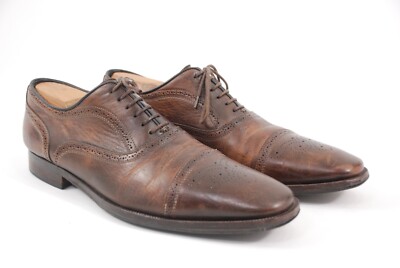 To Boot New York Brown Medallion Cap-Toe Oxford Men's Shoes 11D | eBay