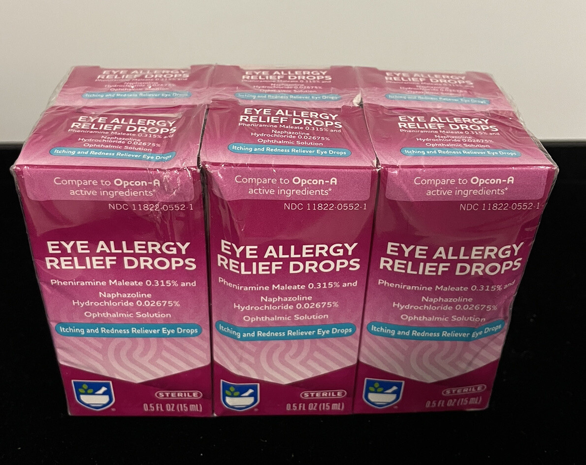 6 - Eye Allergy Relief Itching and Redness Reliever Eye Drop