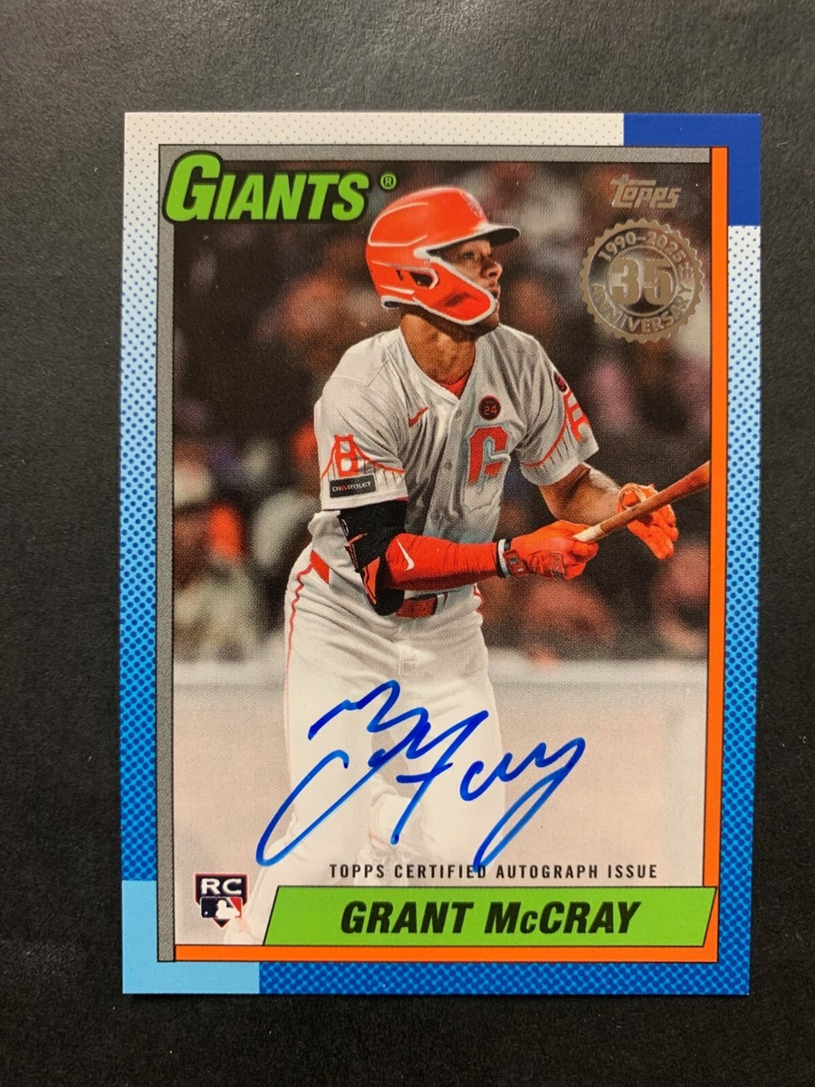 Grant McCray 2025 Topps Series 2 1990 Topps Rookie Autograph #90B2