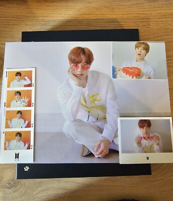 Official BTS Yet To Come In Busan Jin set 4 cut instant photo mini poster